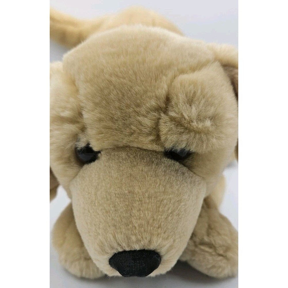 Yellow Lab Labrador Retriever Puppy Dog Plush Stuffed Animal Realistic Toy 12" - Picture 5 of 8